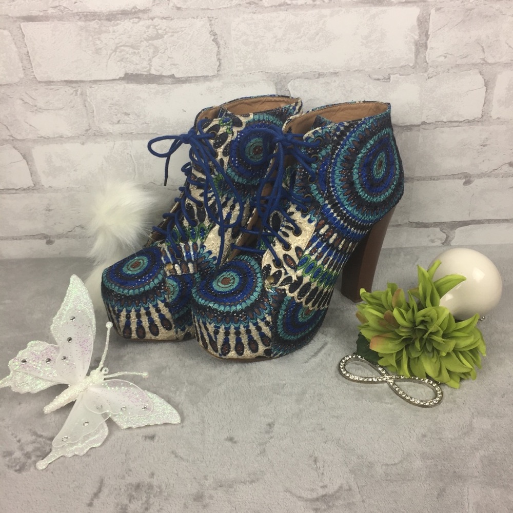 Herstyle Multicolored Lita Style Booties Size 10